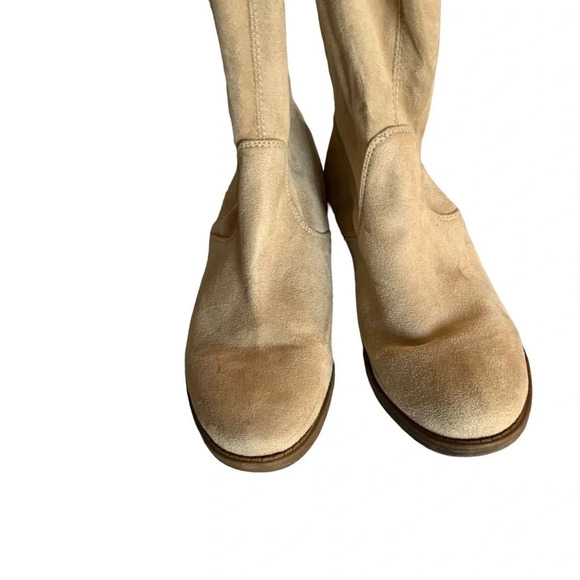 ZIGI Soho Karsten Knee High Boots Faux Suede Beige 7.5 - Picture 6 of 6